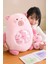 Sevimli Pembe Pelüş Kedi Ailesi 45 Cm 3
