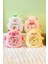 Sevimli Pembe Pelüş Kedi Ailesi 45 Cm 4