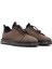 Erkek Vizon Bağcıklı Kalın Tabanlı Deri Casual Sneaker 25SFD640810 3