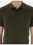 Erkek Haki Slim Fit Düğmeli Polo Yaka Triko Tişört 50307320-VR027 6