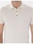 Erkek Ekru Slim Fit Düğmeli Polo Yaka Triko Tişört 50307320-VR019 6