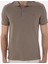 Erkek Koyu Vizon Slim Fit %100 Pamuk Polo Yaka Basic Tişört 50306448-VR241 6