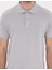 Erkek Açık Gri Slim Fit Kıvrılmaz Polo Yaka Basic Tişört 50302561-VR001 6