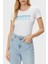 Cn Ss Glitter Streç Pamuklu Slim Fit Sim Logolu T Shirt W5GI14J1314 Bayan T Shirt W5GI14 J1314 G011 1