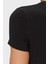 Cn Ss Logo Streç Pamuklu Slim Fit Bisiklet Yaka T Shirt W5GI04J1314 Bayan T Shirt W5GI04 J1314 Jblk 5