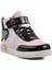 Siyah Cırtlı Bilek Boy Kız Çocuk Sneaker 6503 F 3