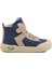 Lacivert Keten Bilek Boy Cırtlı Çocuk Sneaker 7465 B 1