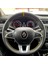Dikişli Direksiyon Kılıfı Siyah Deri Sarı Yüzük Sarı Dikişli Renault Express Için 1