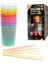 Karanlıkta Yanan Gece Işığı Mega Glow Bardaklar 8 Adet 8.5 x 10.5 cm 5