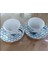 Benim Evim Lily 2'li Kahve Fincanı Takımı Luxury Collection Set Renkli Kelebekli Porselen 1