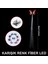 LED Fiber Optik Işıklı Kelebek Saç Klipsi 1 Adet 4