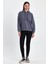 Kadın Şardonsuz Kapşonlu Oversıze Sweat 2