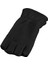 Siyah Unisex Parmaksız Yarım Parmak Polar Eldiven, Kışlık, Pamuklu, Dokuma Malzeme 3