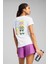 Graphıcs Runnıng Illustra Beyaz Kadın Kısa Kol T-Shirt 2