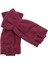 Bordo yarım parmak termal polar eldiven, unisex, şık ve rahat kullanım sağlar. 1