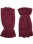 Bordo yarım parmak termal polar eldiven, unisex, şık ve rahat kullanım sağlar. 2