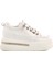 Beyaz Yüksek Taban Kadın Sneaker 25Y492 Z 1
