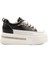Siyah Yüksek Taban Kadın Sneaker 25Y492 Z 1