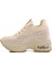 Bej Triko Air Taban Kadın Sneaker 25Y300-20 Z 2