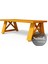 Garden Liaz x Doğal Ahşap Bahçe SEHPA-70-100 3