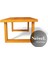 Garden Roza Doğal Ahşap Bahçe SEHPA-70-100 3