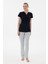 Kadın Lacivert Pijama Takım 50312909-VR033 4