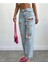Açık Mavi Yırtık Paçası Kıvrık Jean Pantolon Yeni Sezon 2