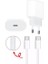 Flashshope Iphone 15 16 Pro Promax Samsung Şarj Aleti 35W Örgülü Kablo Type C To Type C Şarj Data Kablo 1