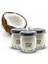 Hindistan Cevizi Kokulu Soya Mum 3 Adet 40 gr - Coconut Scented Soy Wax Candle 4