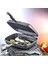 Granit 36 cm Çift Taraflı Grill Balık ve Izgara Tavası Gri 4