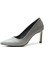 4.99-1 Platin & Siyah Simli Abiye Kadın Stiletto Ayakkabı 1