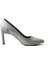 4.99-1 Platin & Siyah Simli Abiye Kadın Stiletto Ayakkabı 3