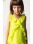 04-12 Yaş Kız Çocuk Neon Green Elbise - Yeşil 3