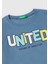 Erkek Çocuk Havacı Mavi Benetton Logo Baskılı Uzun Kollu T-Shirt 3