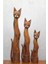 Ahşap 3'lü Kedi Seti 1 Metre Model 1 1