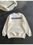 Kışlık Bisiklet Yaka Oversize Baskılı Sweatshirt 1