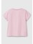 Kız Çocuk Pembe Simli Benetton Logo Baskılı T-Shirt 2