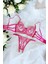 Pembe Kalp Desenli Dantelli Bralet Takım (Sütyen & Tanga) 1