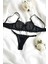 Siyah Kalpli ve Yıldızlı Bralet Takım (Sütyen & Tanga) 1