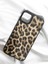 IPHONE13/14 Uyumlu Leopar Desenli Esnek Koruma Kenarlı Silikon Kılıf 3