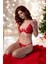 Kırmızı Ip Detaylı Dantelli Bralet Takım (Sütyen & Tanga) 2