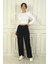 Kadın Beli Lastikli Cepli Palazzo Oysho Pantolon 3