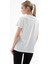 Baskılı Pamuklu Beyaz Kadın T-Shirt 25Y0152K1 4