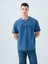 Loose Fit Lacivert Erkek T-Shirt LF2038697 1