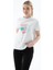 Baskılı Pamuklu Beyaz Kadın T-Shirt 25Y0400K1 1