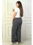 Kadın Beli Lastiki Cepli Karyağdı B.üyük Beden Palazzo Pantolon 4