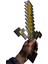 Luxuryminecraft Altın Kılıç Ahşap Oyuncak, Minecraft Oyuncağı1 Adet 1