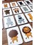 hayvanları Eşleştirme Oyunu Ahşap Bebek ve Okul Öncesi Eğitici Montessori Oyuncak Kreş Zeka Kartları1 Adet 3