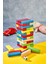 tower Renkli Jenga Büyük Boy Doğal Ahşap Denge Oyunu Kule Oyunu Tower 54 Adet1 Adet 3