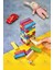 tower Renkli Jenga Büyük Boy Doğal Ahşap Denge Oyunu Kule Oyunu Tower 54 Adet1 Adet 5
